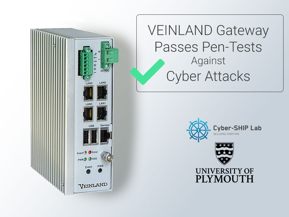 VEINLAND Gateway Passes All Penetration Tests Conducted by University of Plymouth