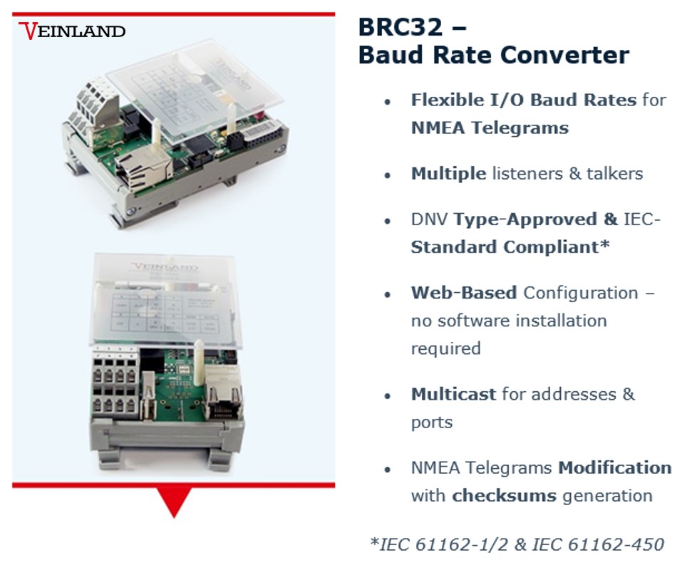 Reliable NMEA Interface for connection between IEC 61162-1/2 and IEC 61162-450