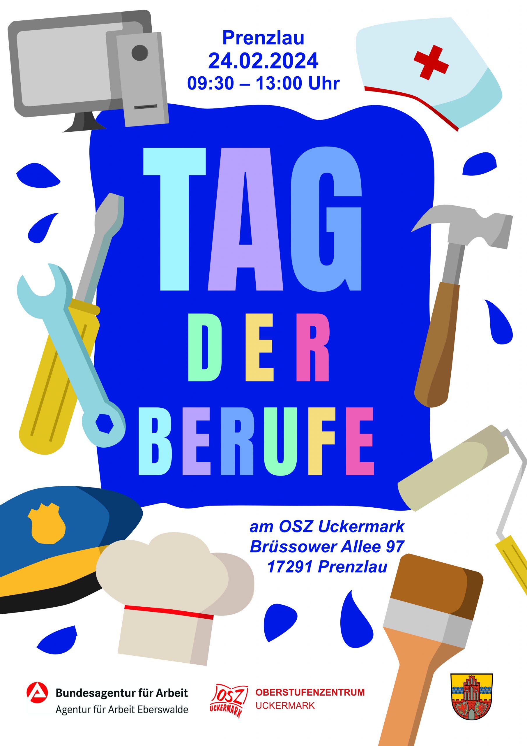 Career Day – Tag der Berufe at OSZ Uckermark, Prenzlau on 24.02.2024